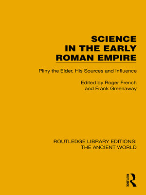 cover image of Science in the Early Roman Empire